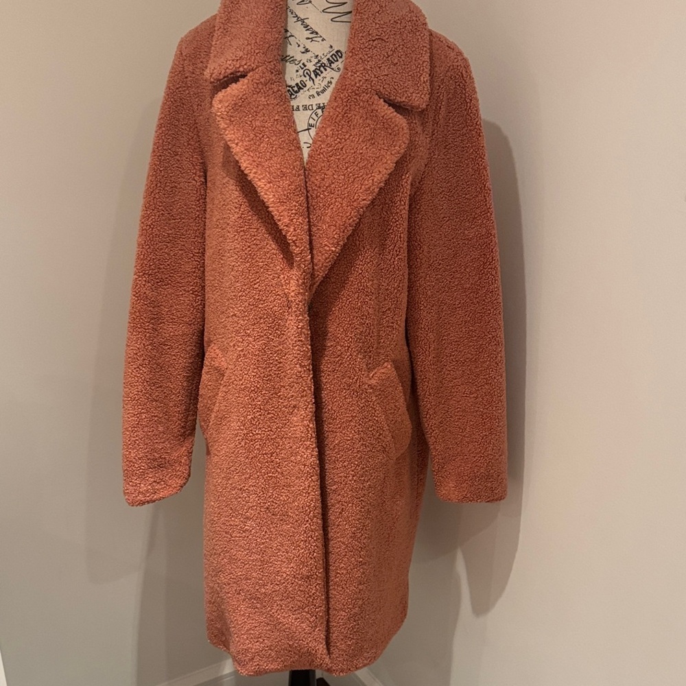 Lucky Brand Women's Teddy Jacket - Warm Rust
